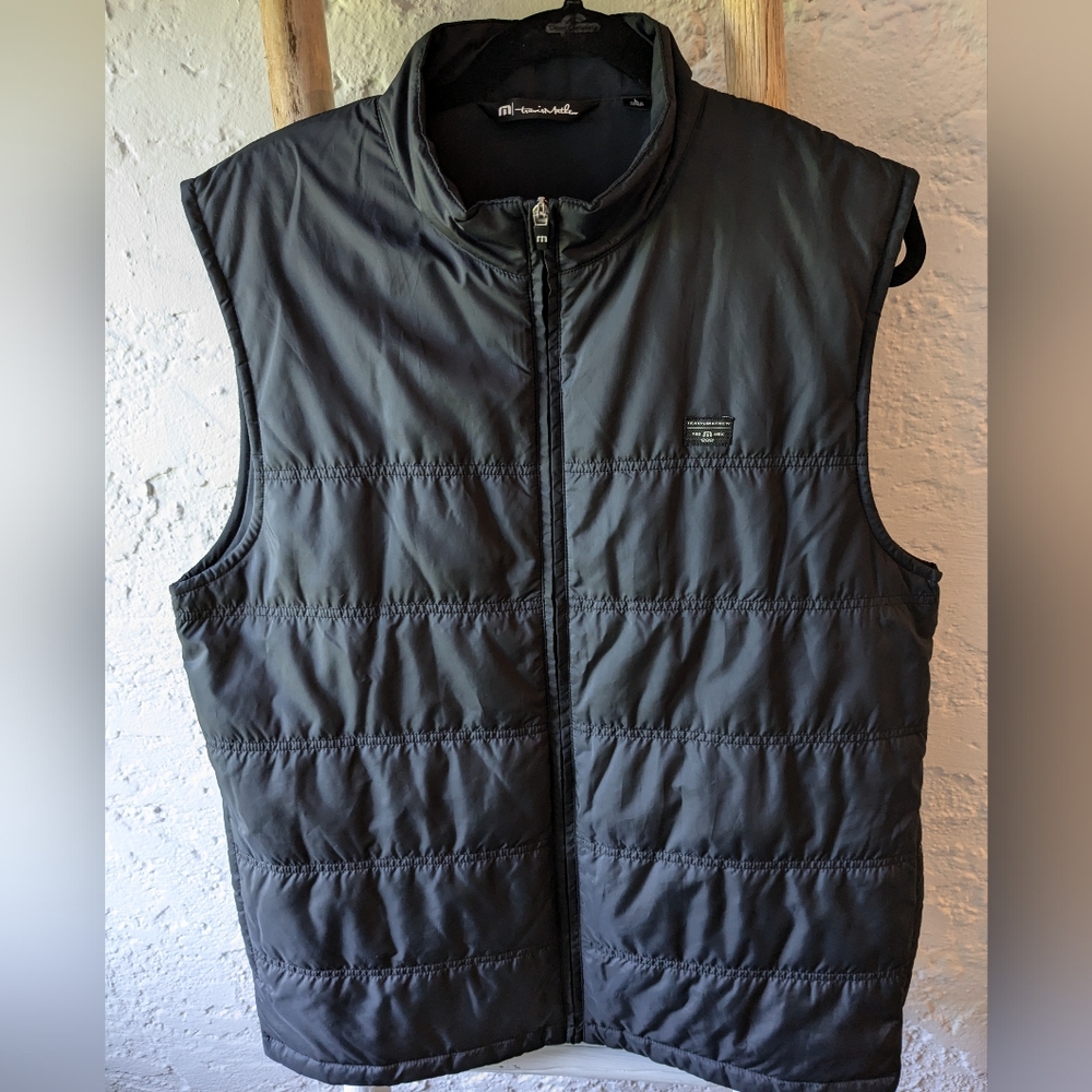 Travis Mathew [Size: L] Men's Black Puffer Golf Vest